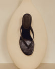 Black Suede Studio Easy Mule
