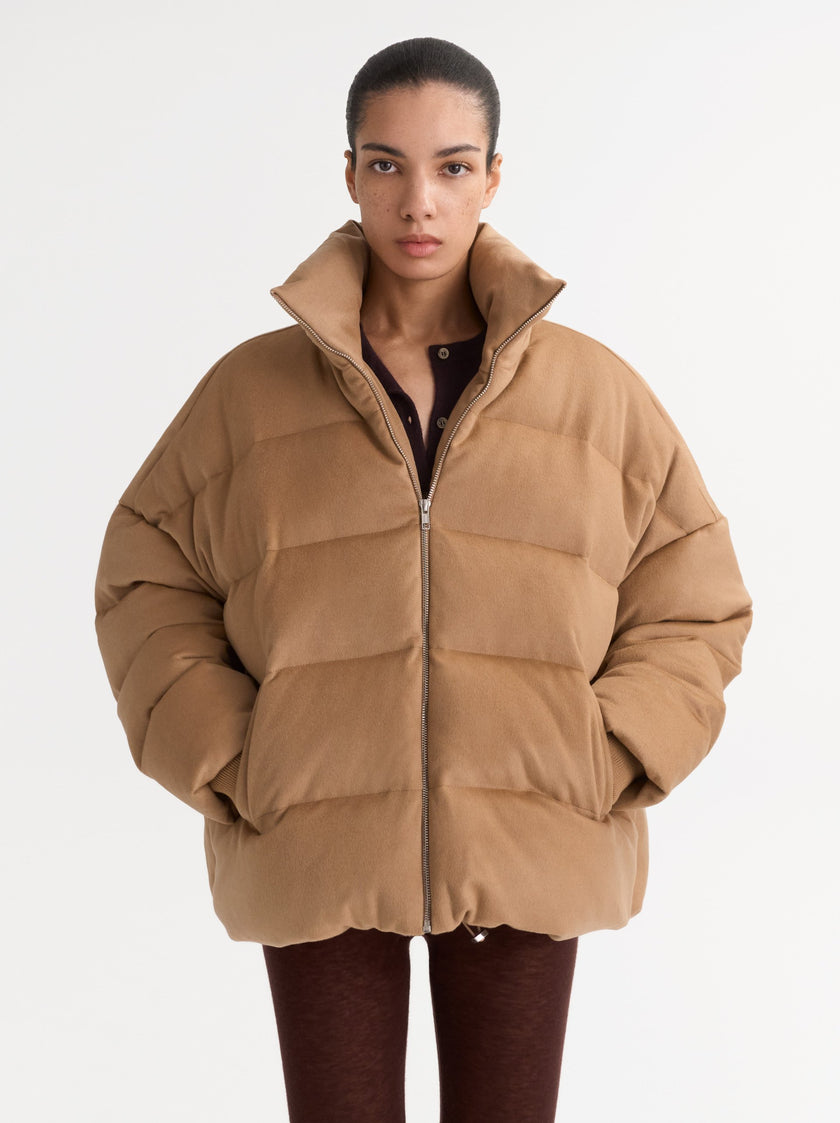 Soft Goat Puffer Jacket
