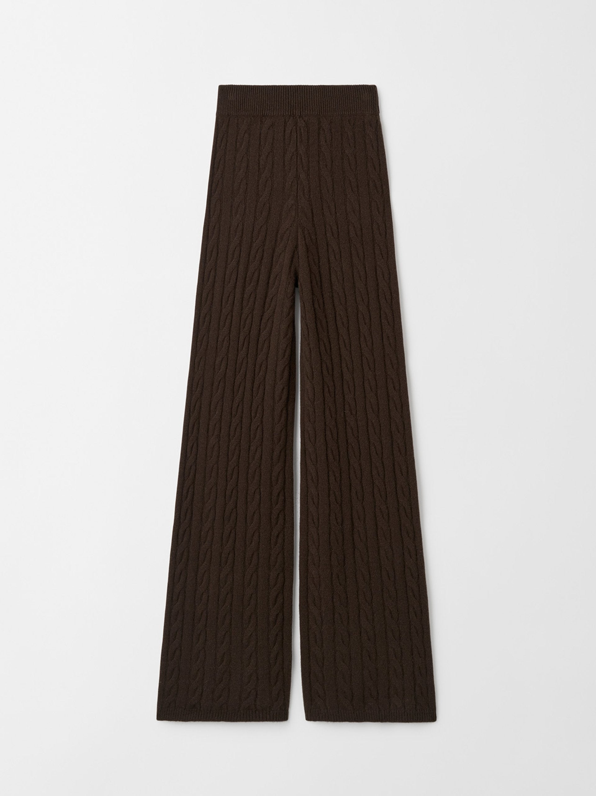 Soft Goat Cable Knit Pants