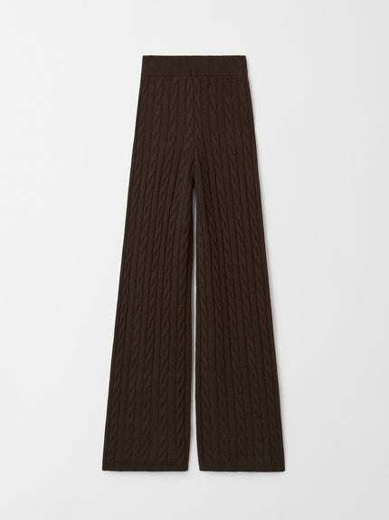 Soft Goat Cable Knit Pants