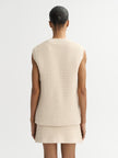 Soft Goat Vest in Beige