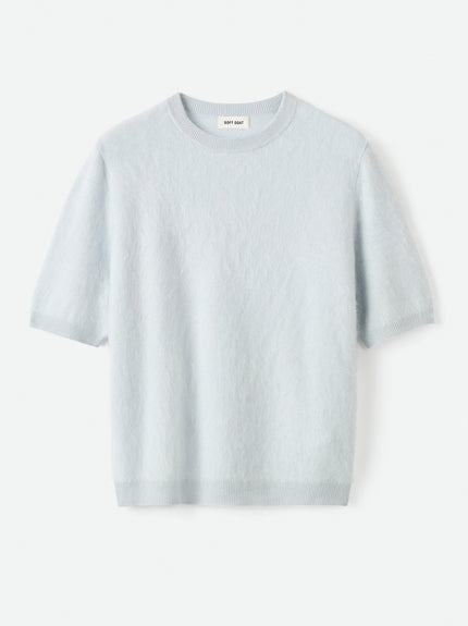 Soft Goat Brushed Short Sleeve Sweater