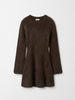 Soft Goat Brushed Mini Dress Mocha
