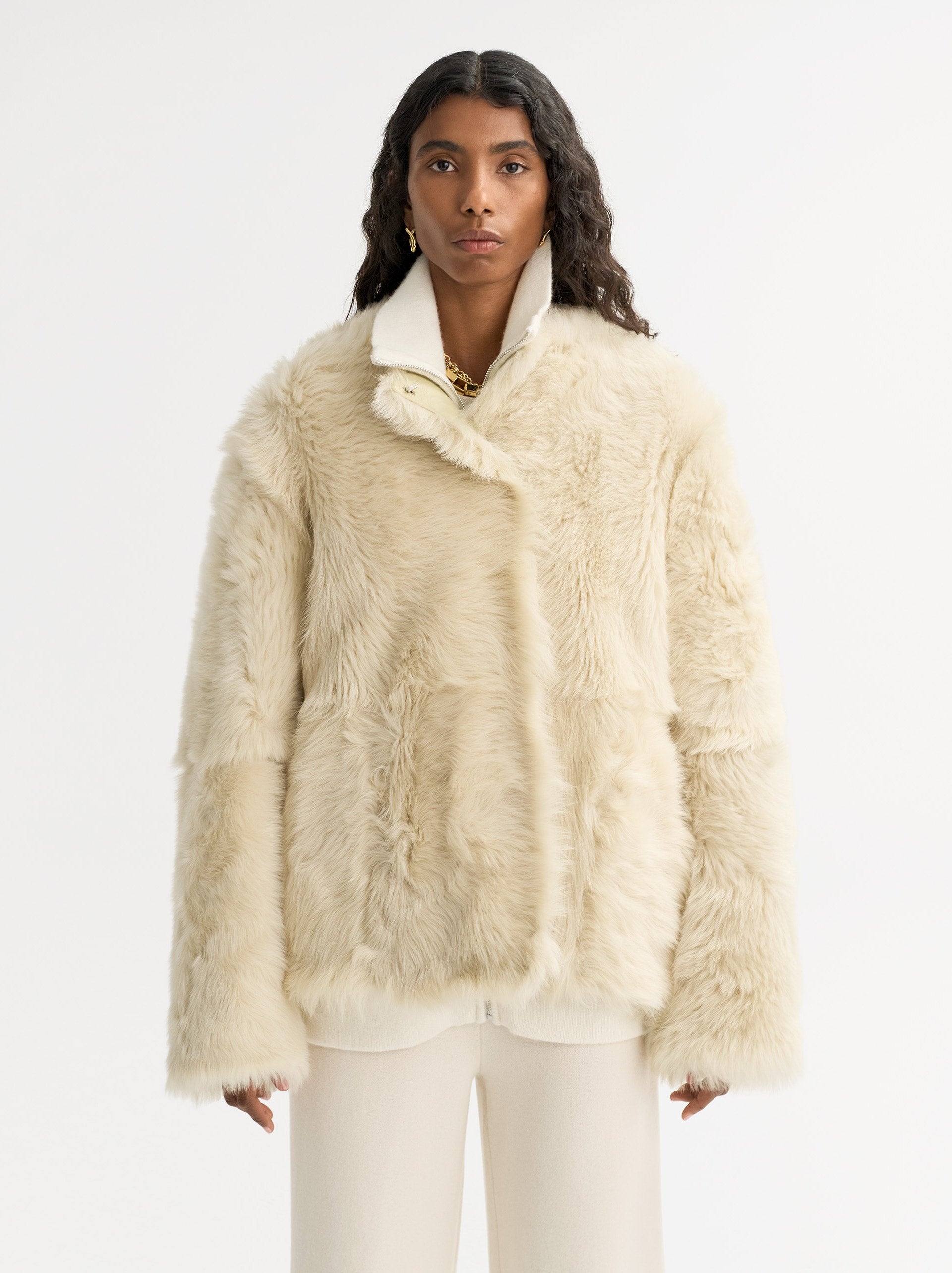 Soft Goat Shearling Jacket