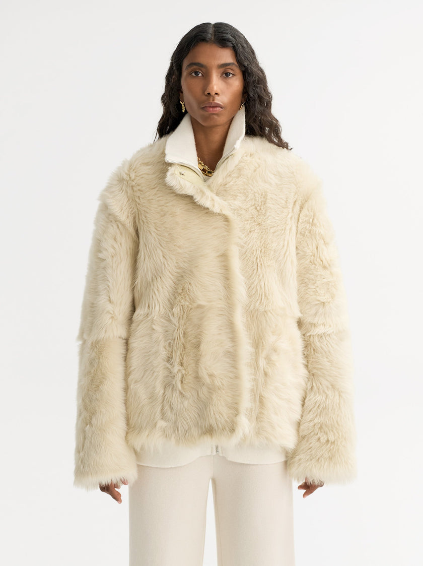 Soft Goat Shearling Jacket