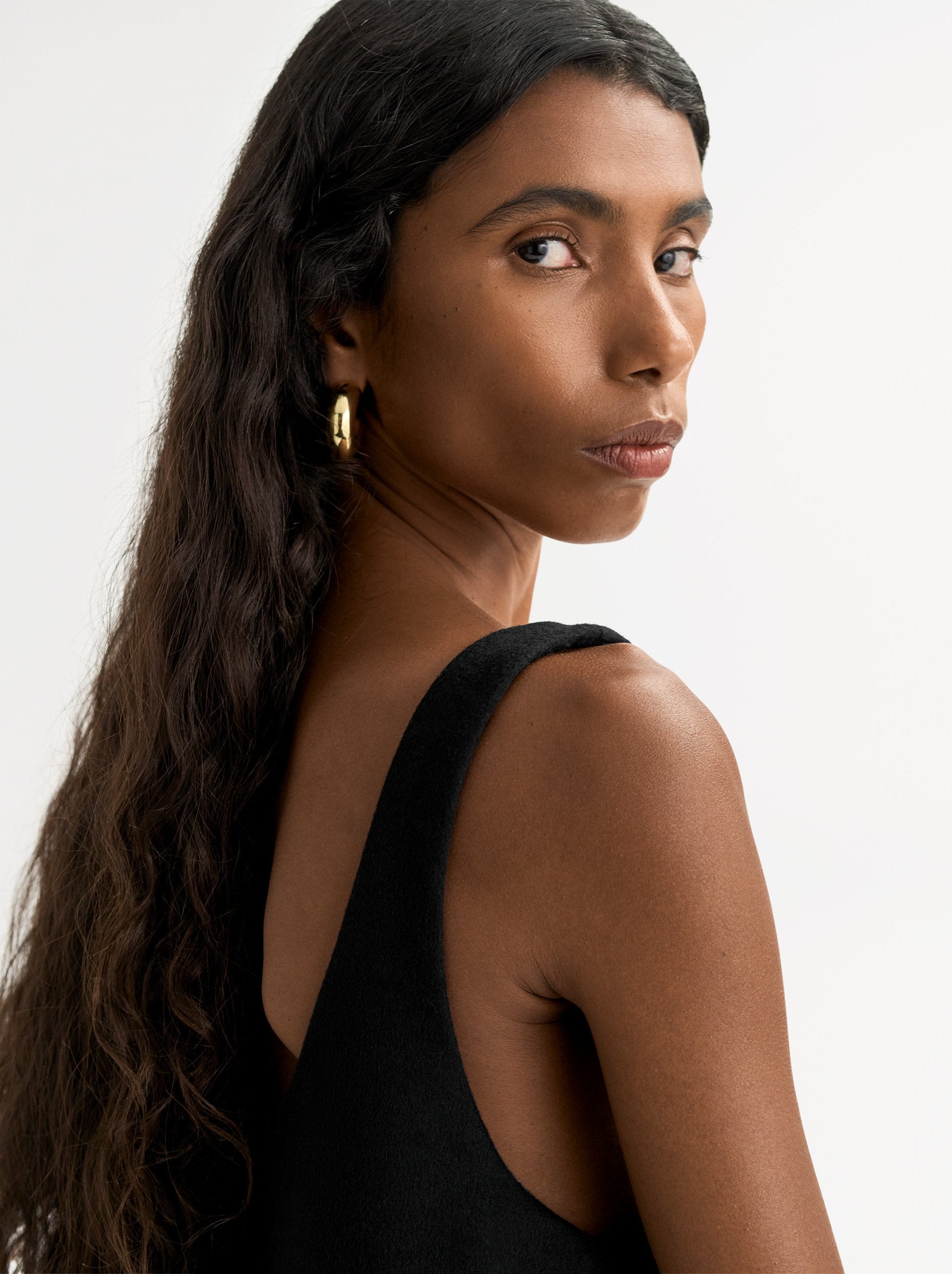 Soft Goat Woven Mini Dress