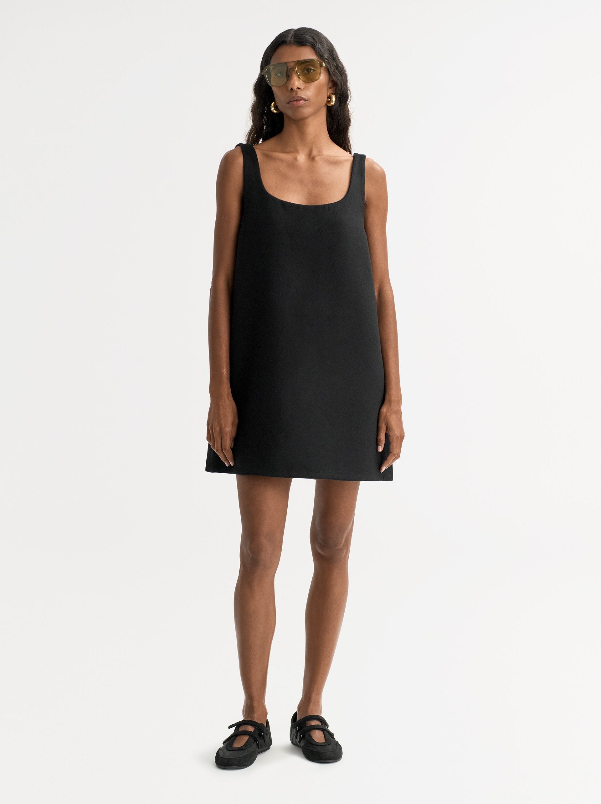 Soft Goat Woven Mini Dress