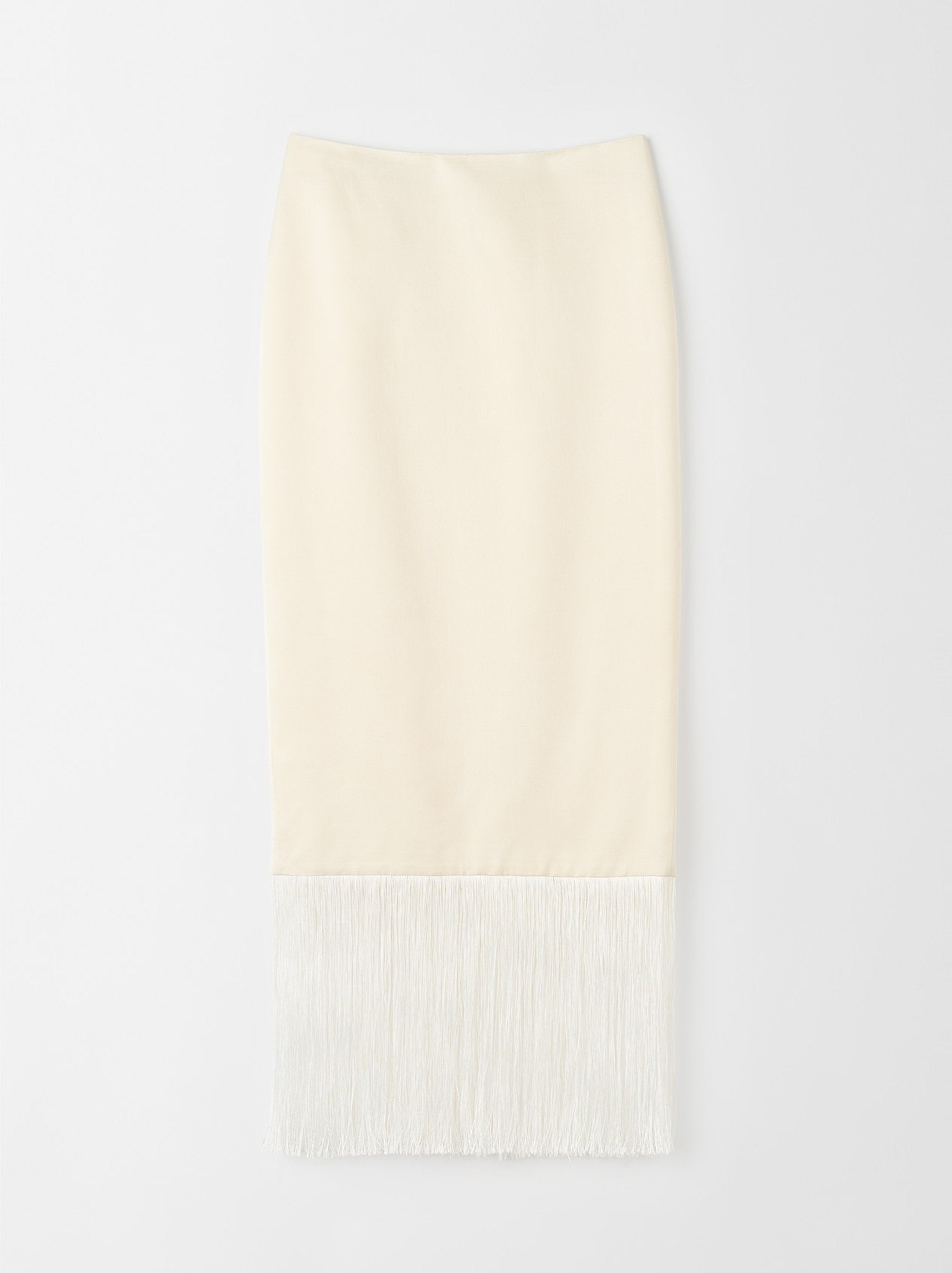 Soft Goat Fringe Skirt