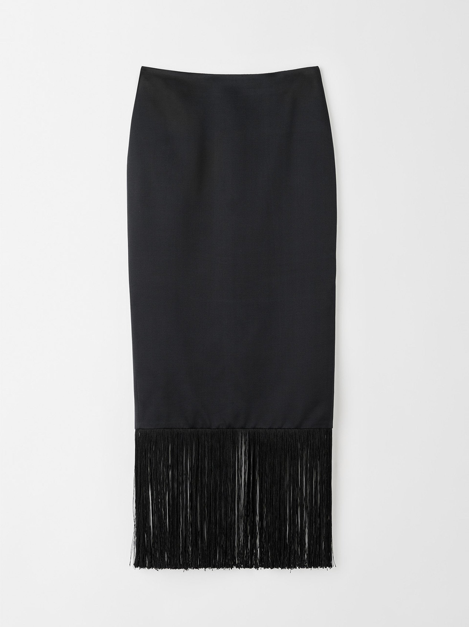 Soft Goat Fringe Skirt