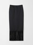 Soft Goat Fringe Skirt