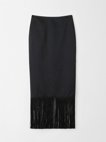 Soft Goat Fringe Skirt