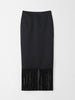 Soft Goat Fringe Skirt