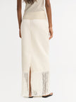 Soft Goat Fringe Skirt