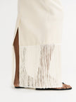 Soft Goat Fringe Skirt