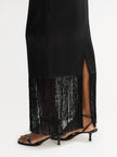 Soft Goat Fringe Skirt