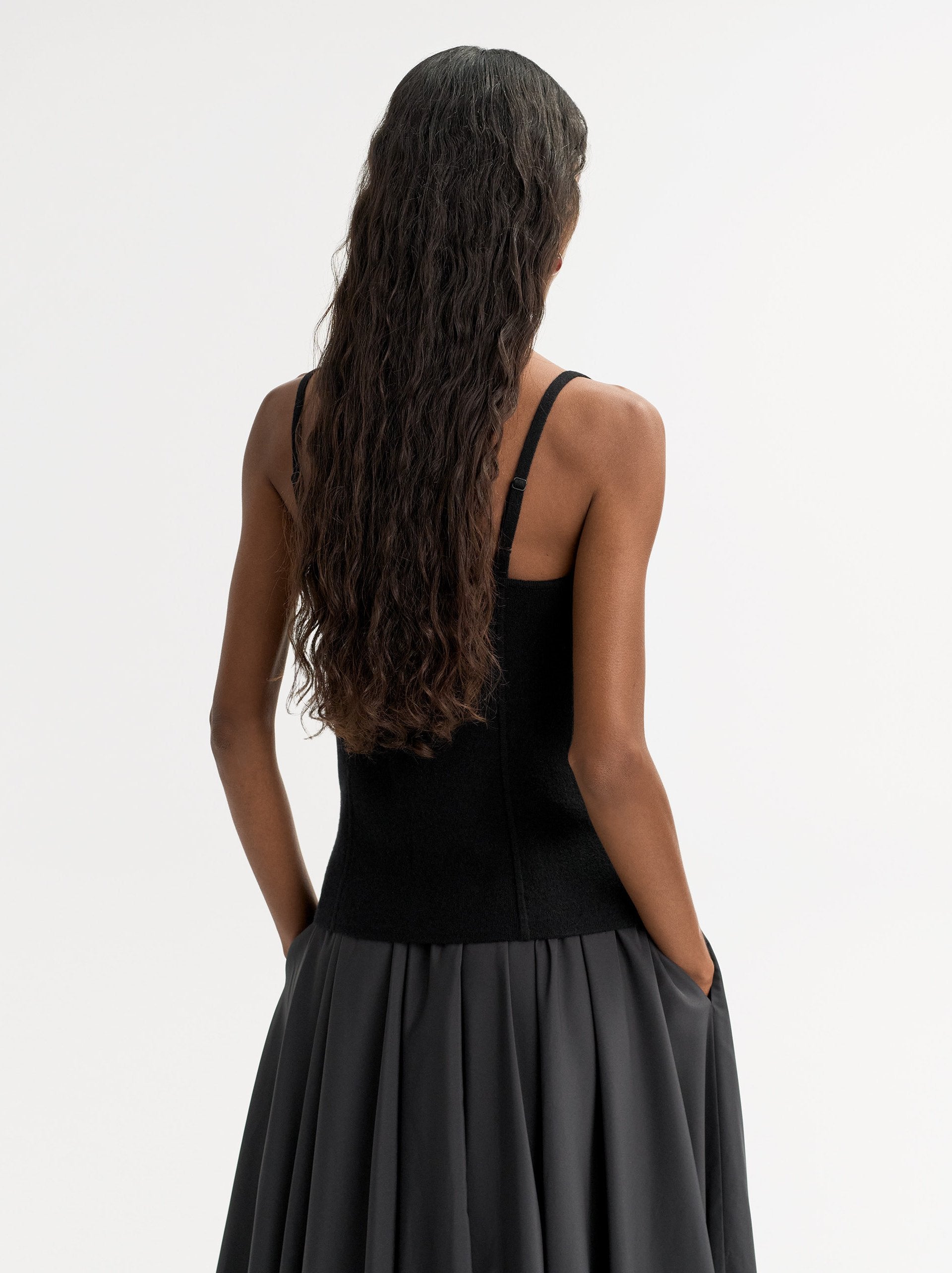 Soft Goat Double Knit Singlet