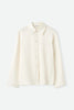 Soft Goat Silk Shirt in Ivory
