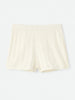 Soft Goat Pointelle Shorts in White