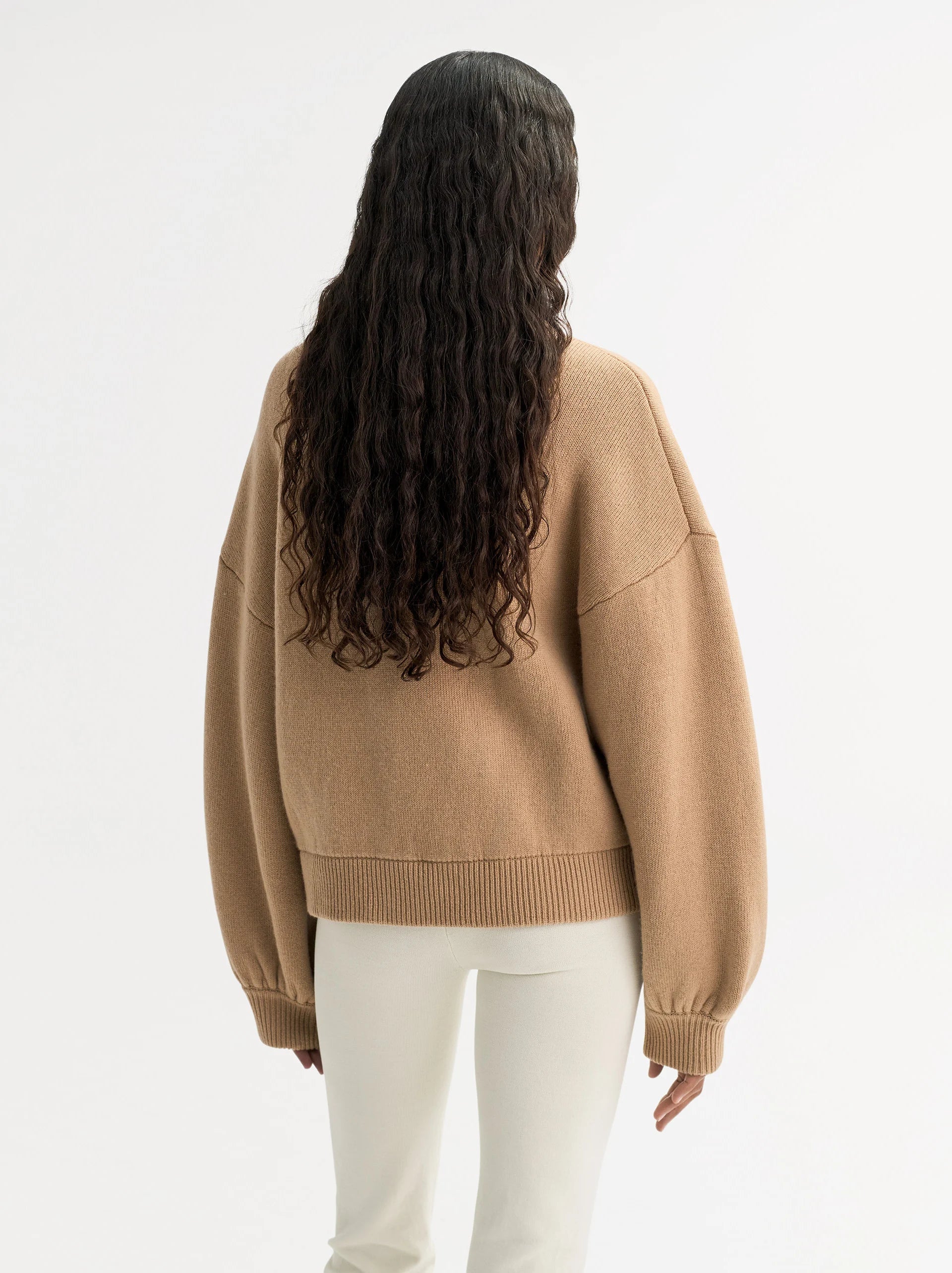 Soft Goat Bomber Cardigan