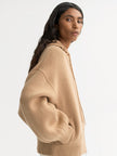 Soft Goat Bomber Cardigan