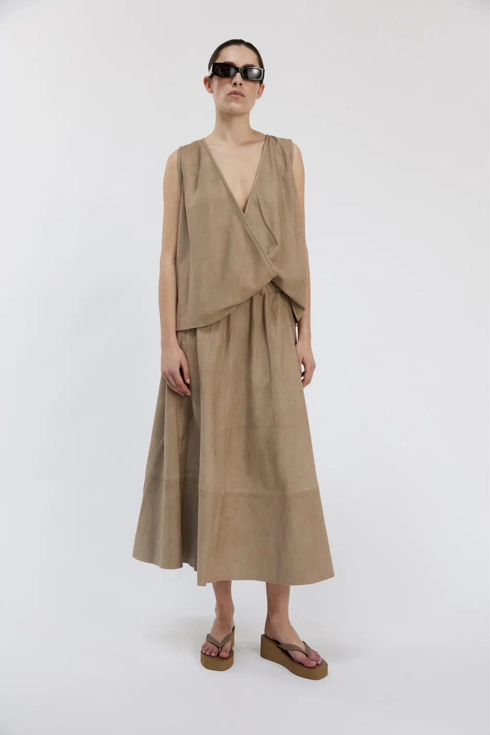 UTZON Nora Skirt in Cement