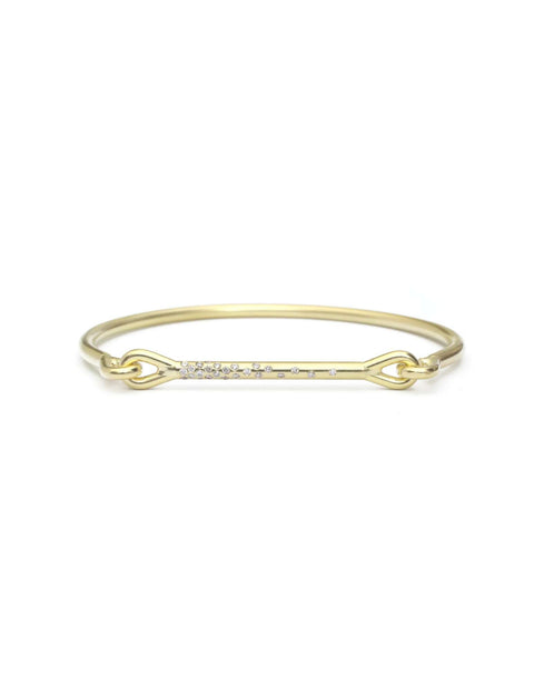 Tura Sugden Needle Eye Cuff Scattered Diamonds