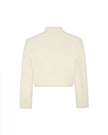 Liberowe Cropped Tweed Jacket in Ivory