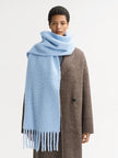 Soft Goat wool scarf with fringe
