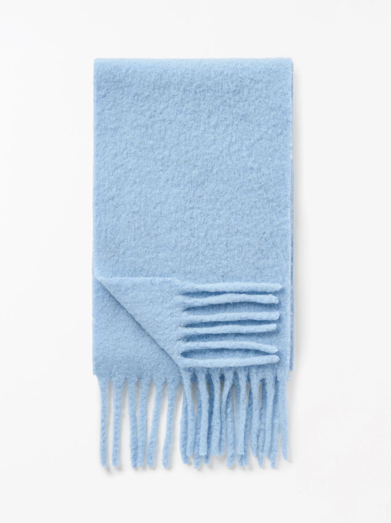 Soft Goat wool scarf with fringe