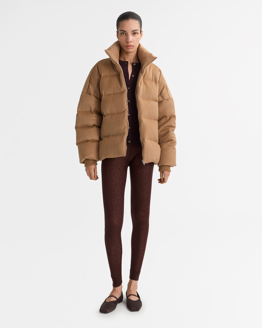 Soft Goat Puffer Jacket