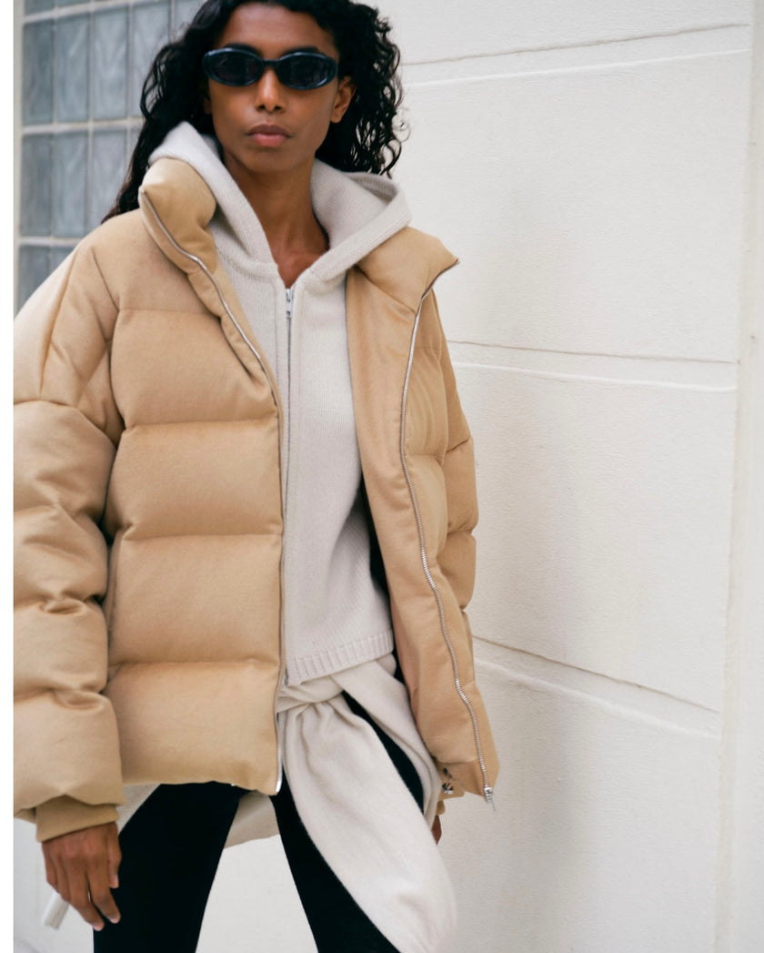 Soft Goat Puffer Jacket