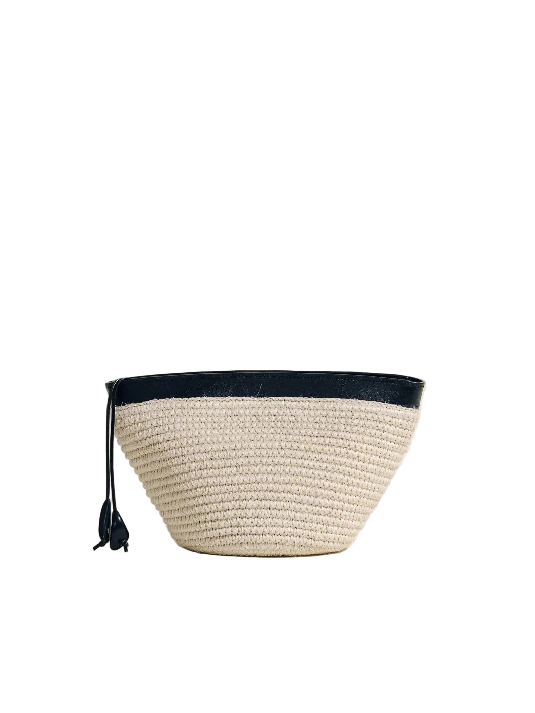 The Medium Zip Clutch in Handwoven Fique