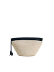 The Medium Zip Clutch in Handwoven Fique
