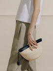 The Medium Zip Clutch in Handwoven Fique