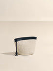 The Medium Zip Clutch in Handwoven Fique