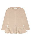 Liberowe Beige Peplum Cardigan