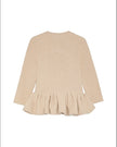 Liberowe Beige Peplum Cardigan