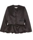 Liberowe Peplum Cropped Silk Jacket