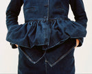 Liberowe Peplum Jacket in Denim
