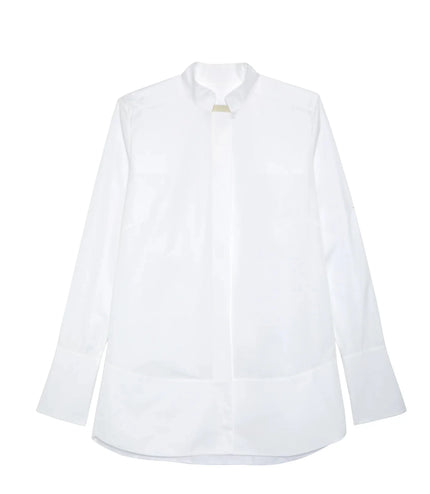 Liberowe Nehru Shirt in White