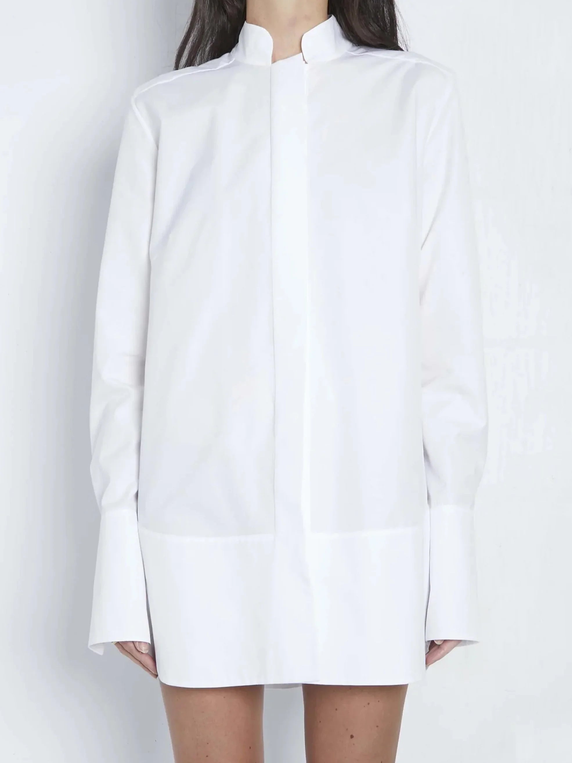 Liberowe Nehru Shirt in White