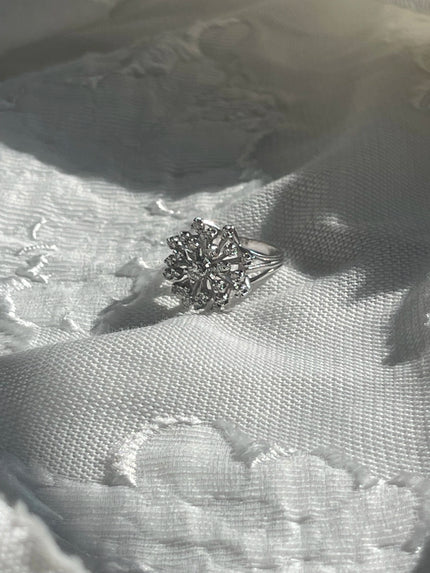 Heirloom Collection White Gold Diamond Snowflake Ring