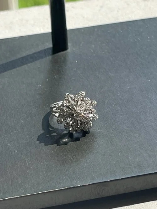 Heirloom Collection White Gold Diamond Snowflake Ring