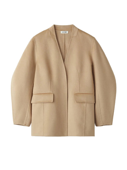 Soft Goat Blazer in Camel