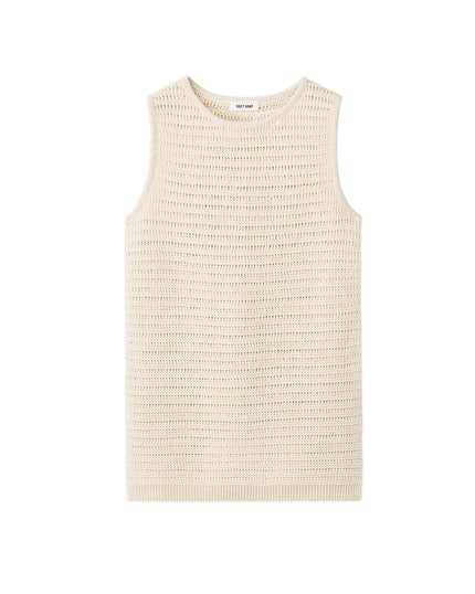Soft Goat Mini Dress in Beige