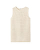 Soft Goat Mini Dress in Beige