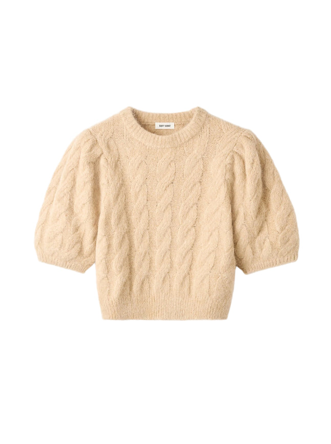 Soft Goat Cable Knit Top