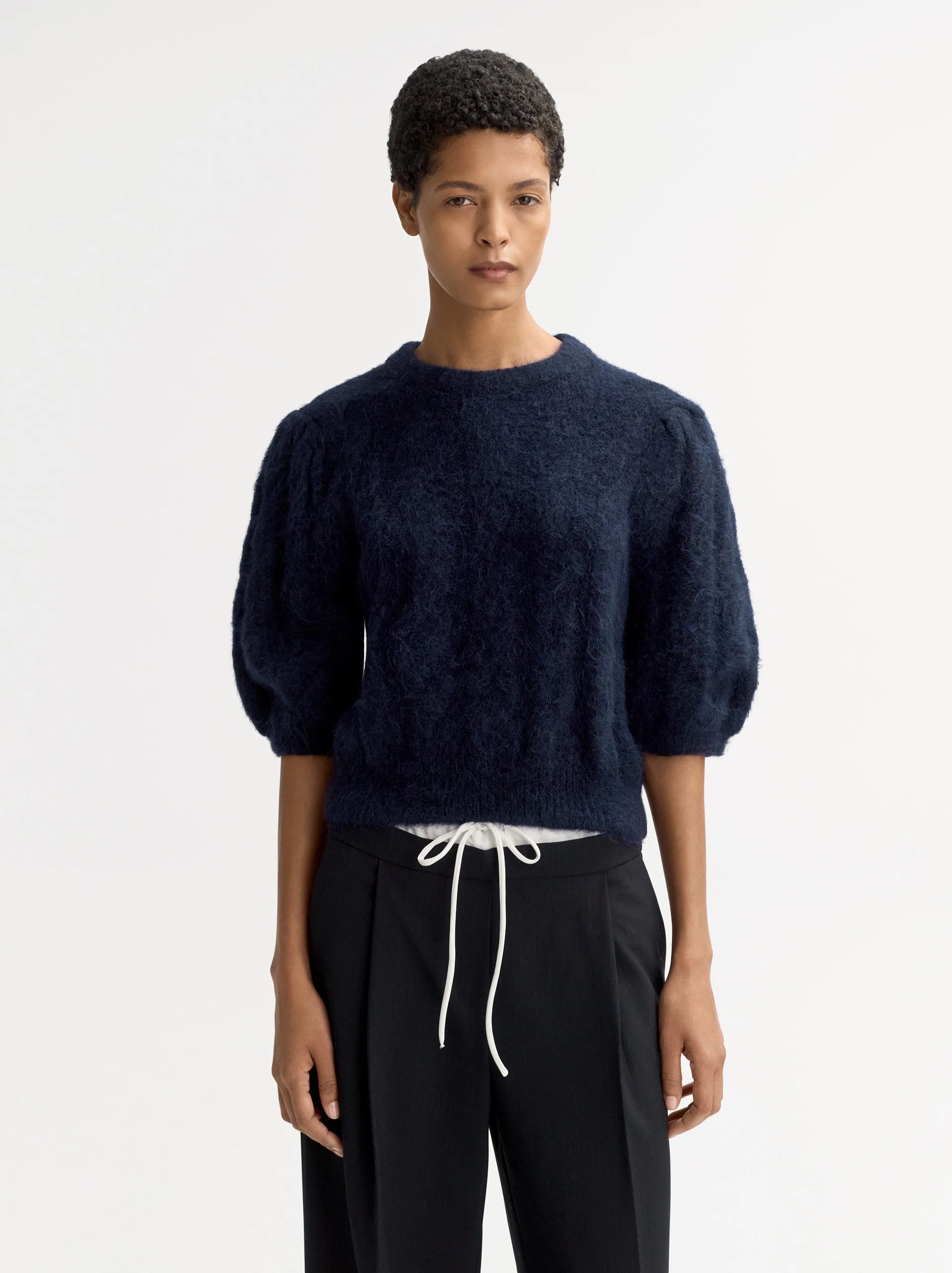 Soft Goat Cable Knit Top