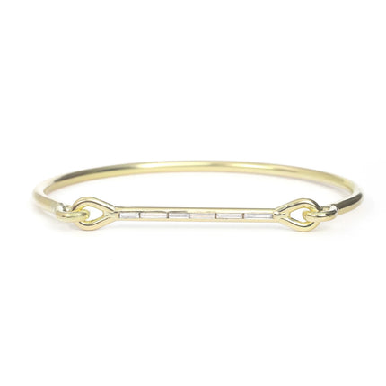 Tura Sugden Needle Eye Cuff - Diamond Baguettes