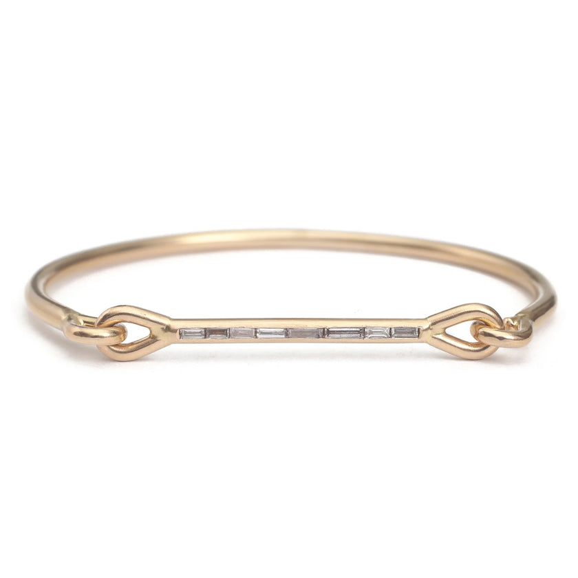 Tura Sugden Needle Eye Cuff - Diamond Baguettes